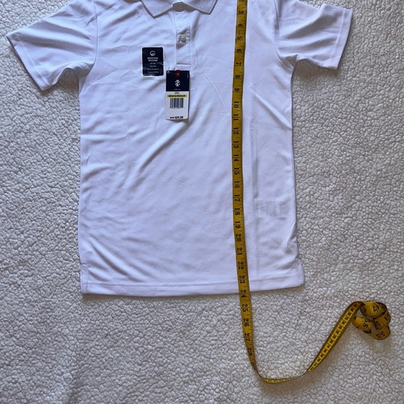 IZOD Kids White Polo Shirt - Picture 3 of 9
